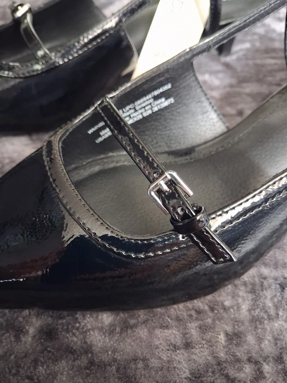 No Boundaries Black Patent Pointed Slingback Heels